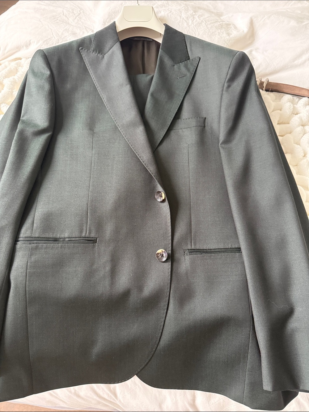 Classic Men's Green Single-Breasted Suit